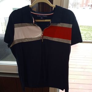Tommy Polo shirt with zip